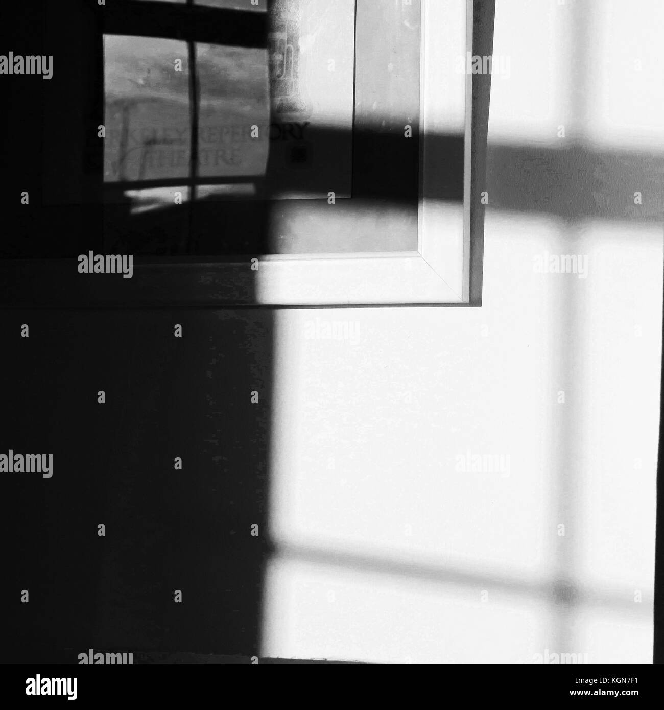La luce del sole, ombre e cornici Foto Stock