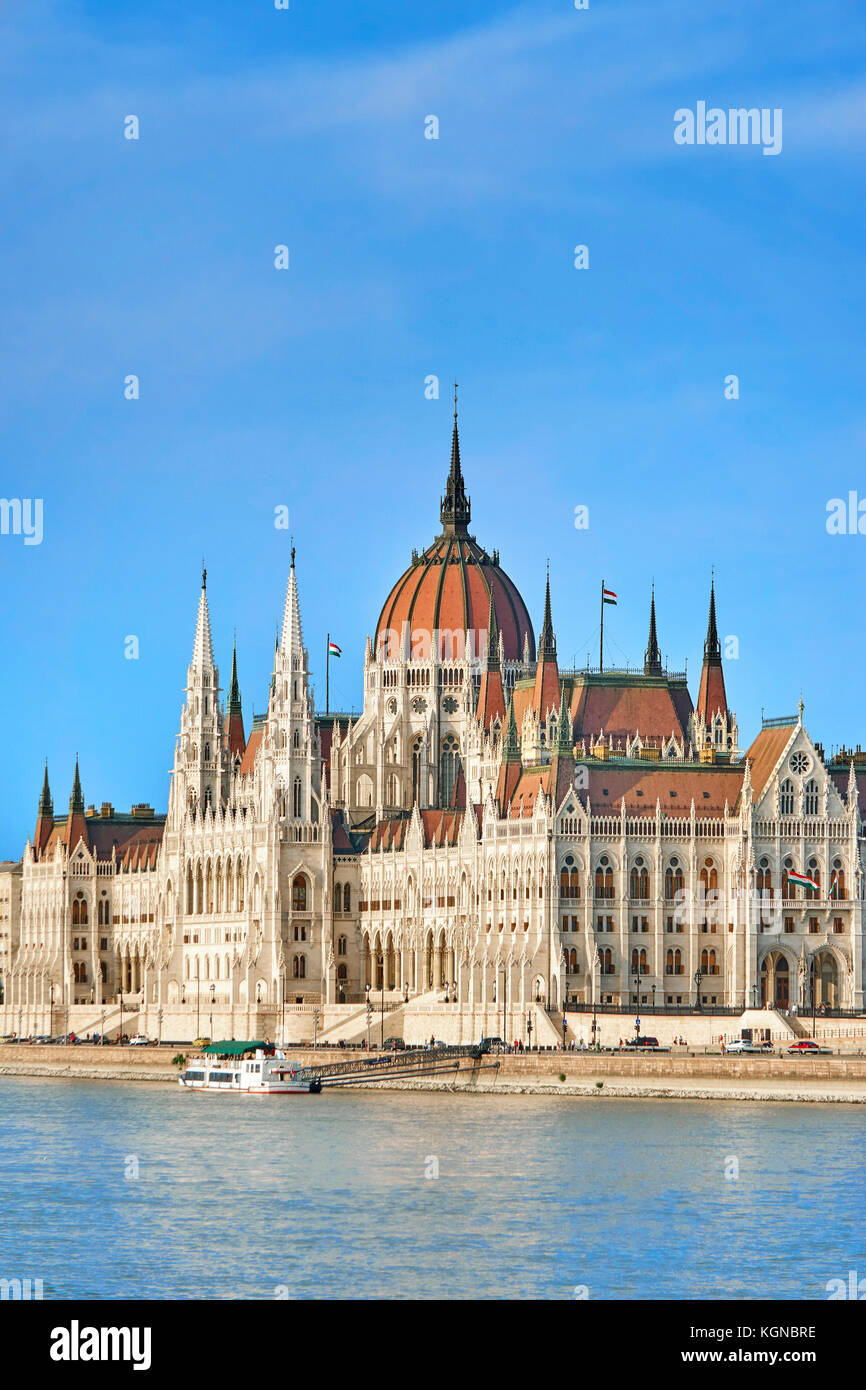 Budapest - il Parlamento ungherese edificio, Ungheria Foto Stock
