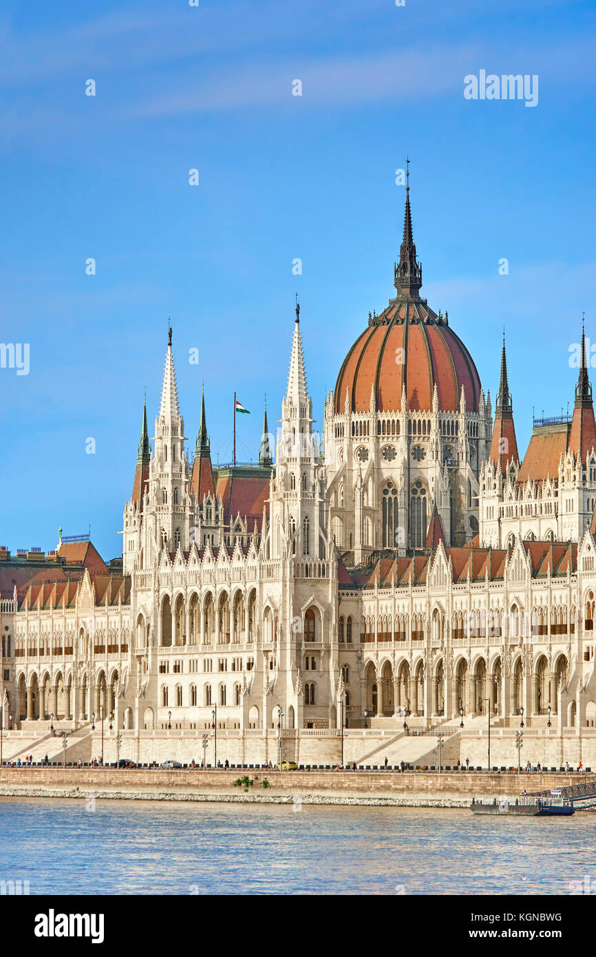 Parlamento ungherese edificio, Budapest, Ungheria Foto Stock