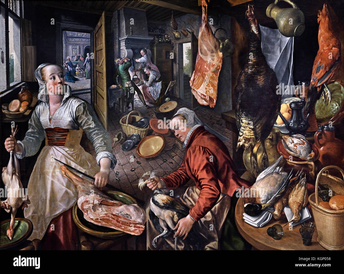 I quattro elementi : Fire 1570 Joachim Beuckelaer 1533 - 1575 Fiammingo Belgio Belgio Foto Stock