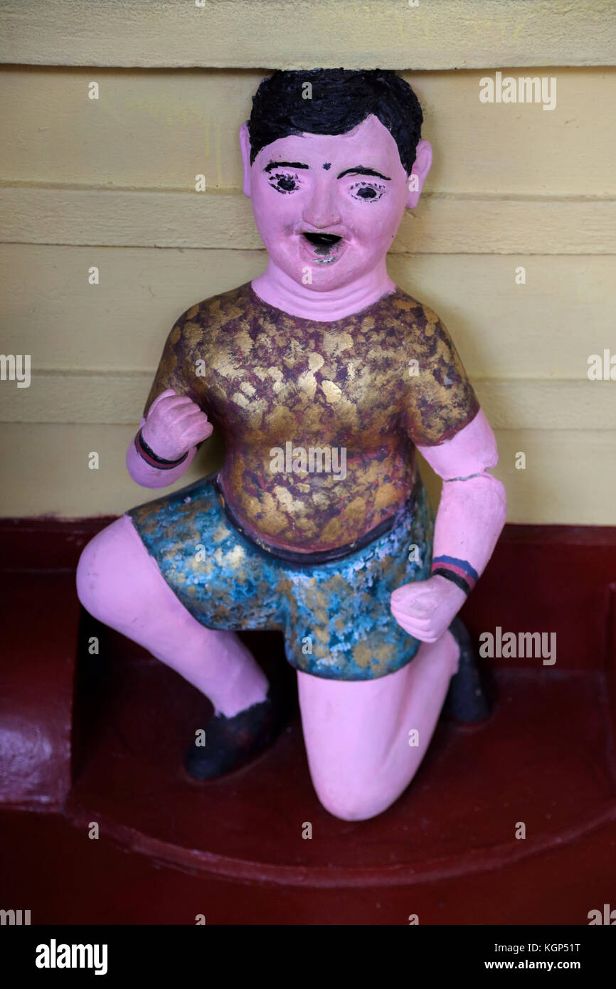 Galle Sri Lanka Rumassala Road Sri Vivekaramaya Tempio casella di denaro Foto Stock