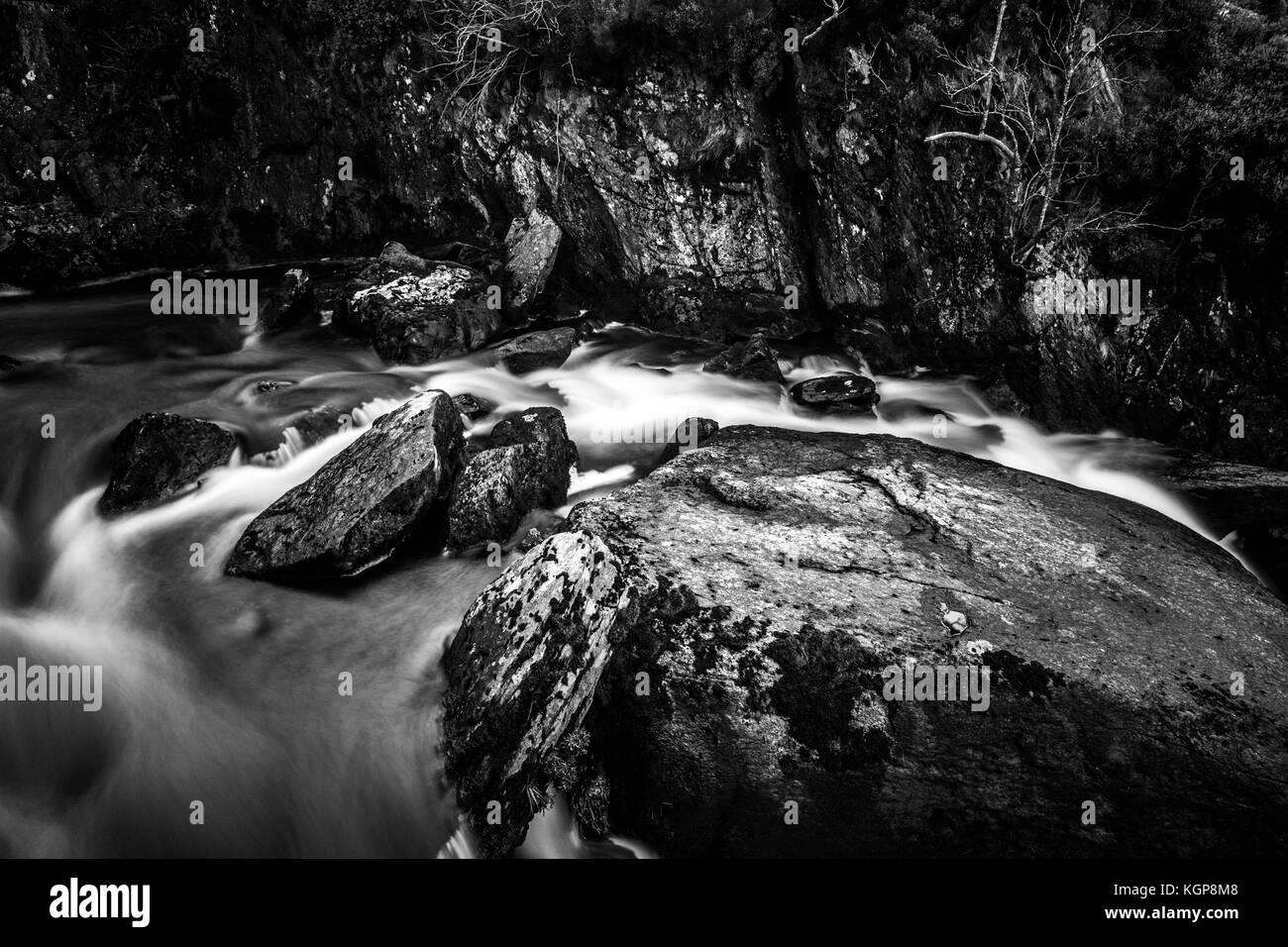 Valle ogwen falls, Snowdonia, Galles Foto Stock