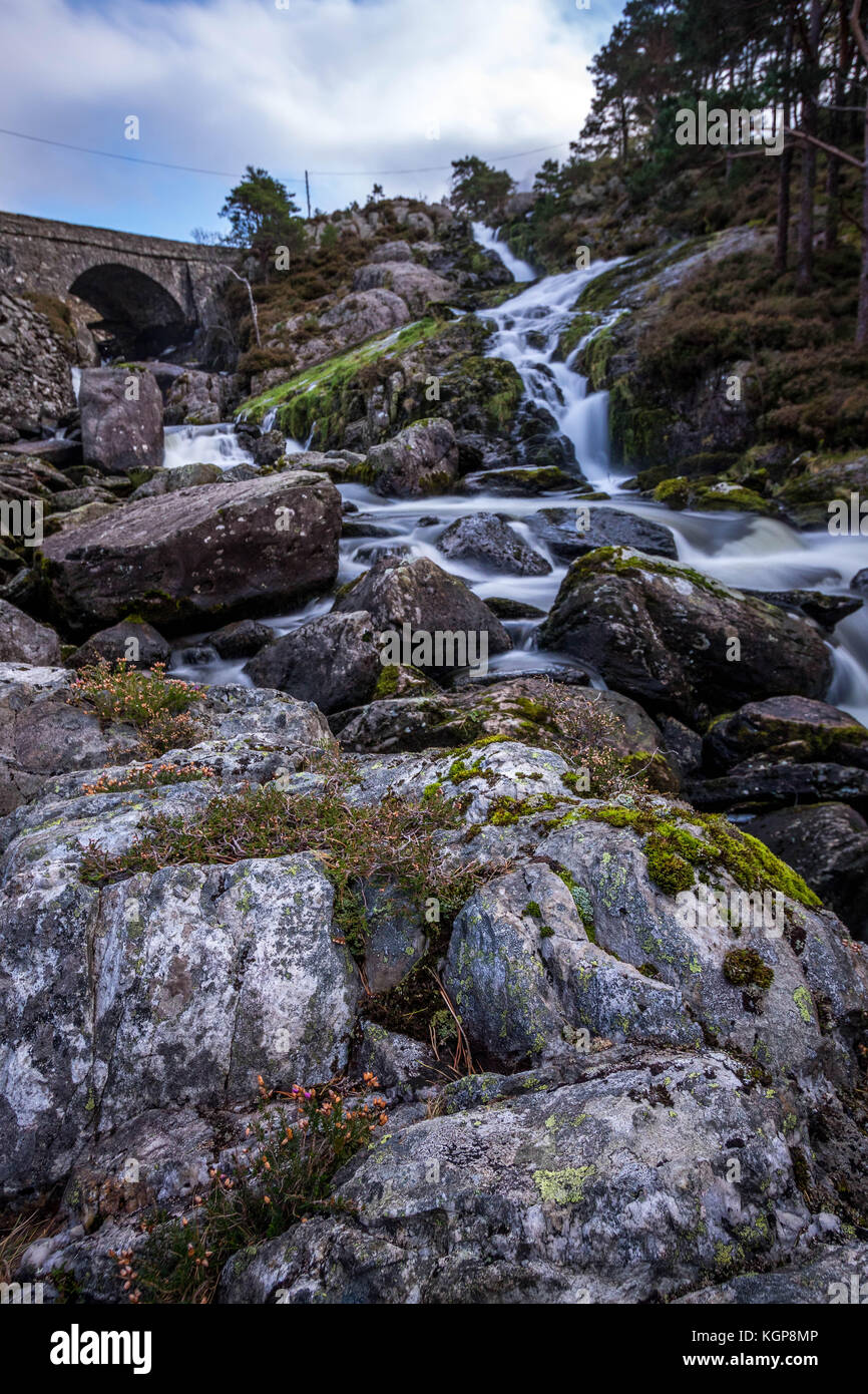 Valle ogwen falls, Snowdonia, Galles Foto Stock