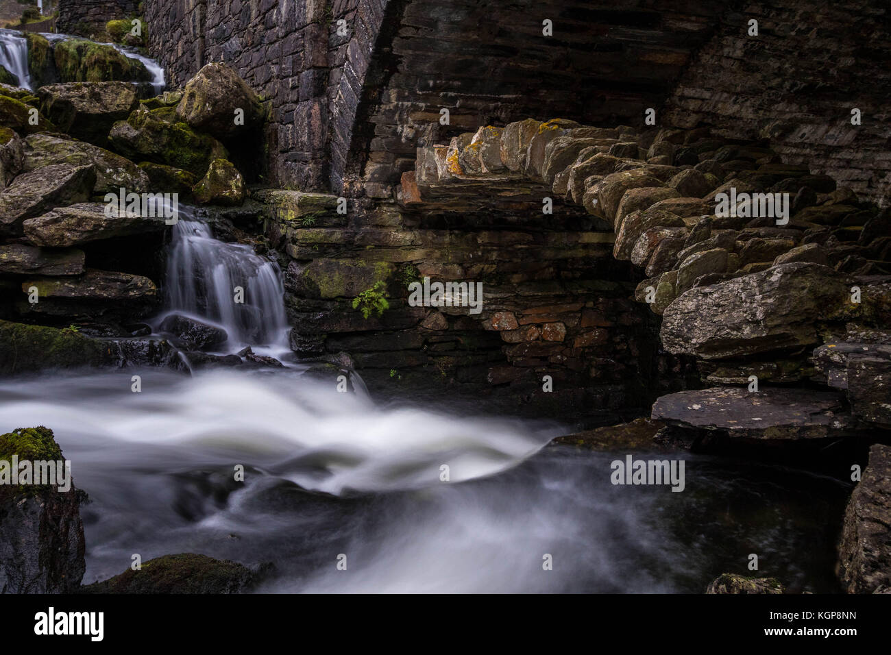 Valle ogwen falls, Snowdonia, Galles Foto Stock