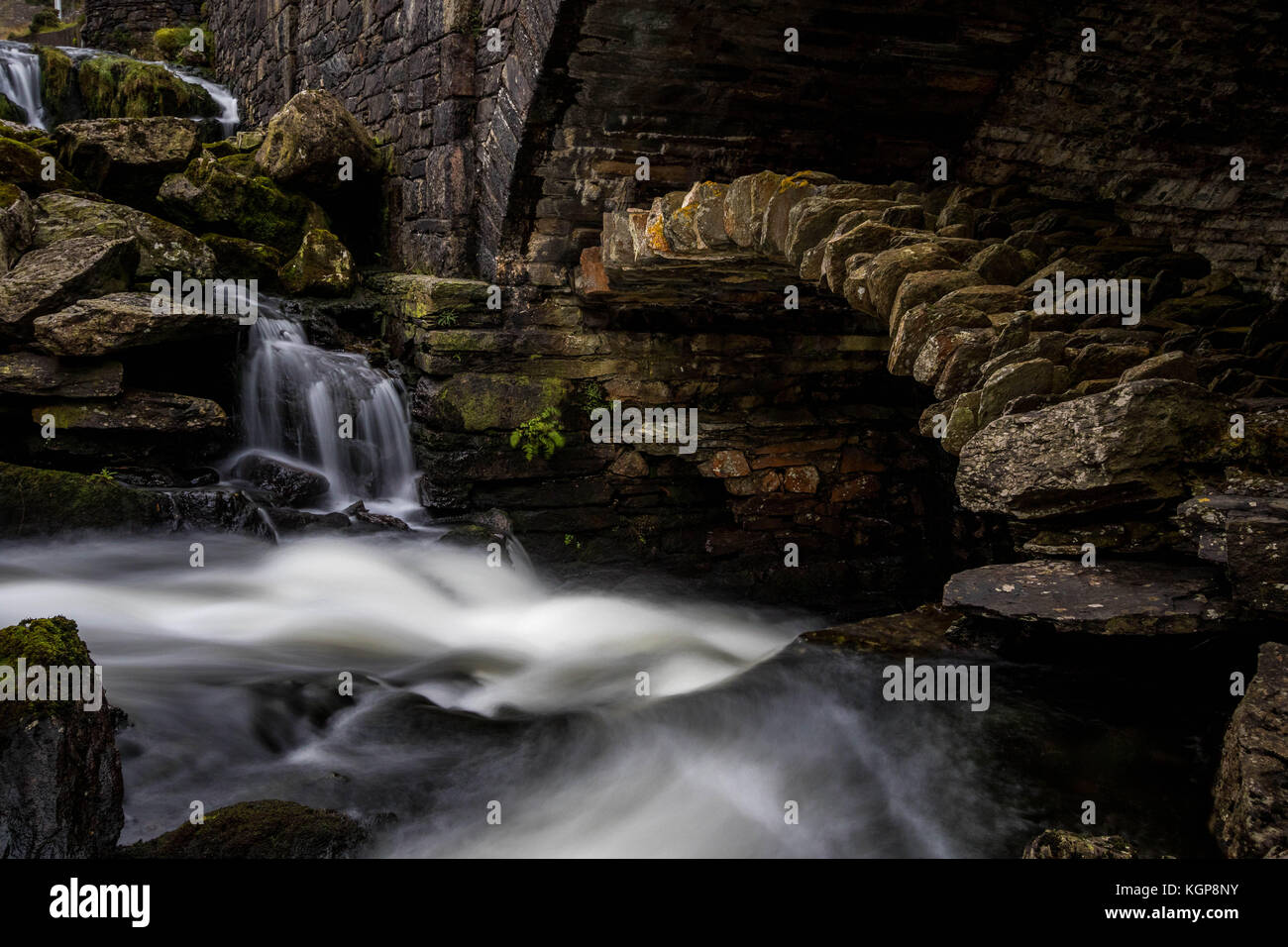Valle ogwen falls, Snowdonia, Galles Foto Stock