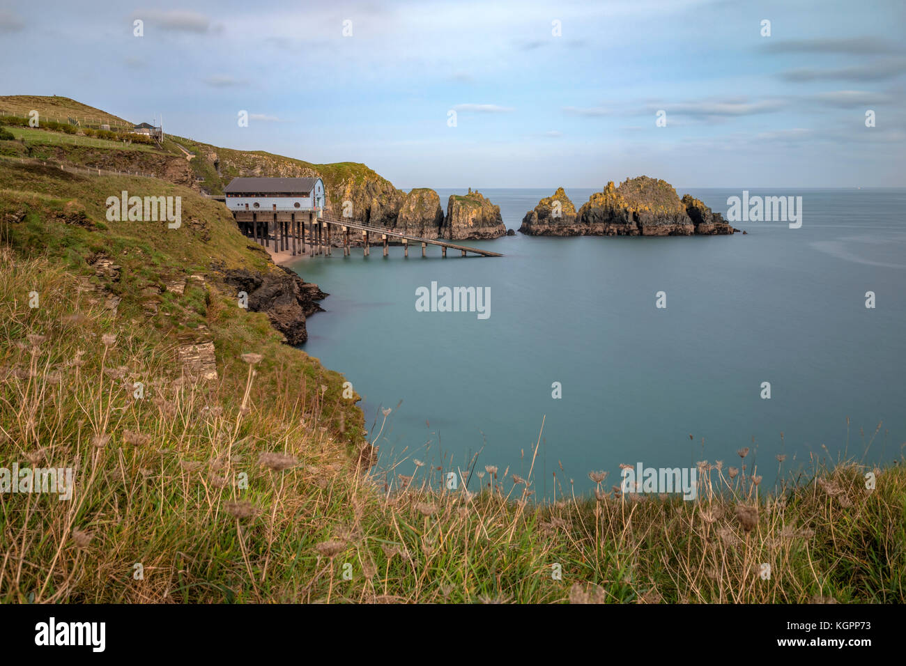 Trevose Head Lifeboat Station, Cornovaglia, Inghilterra, Regno Unito Foto Stock