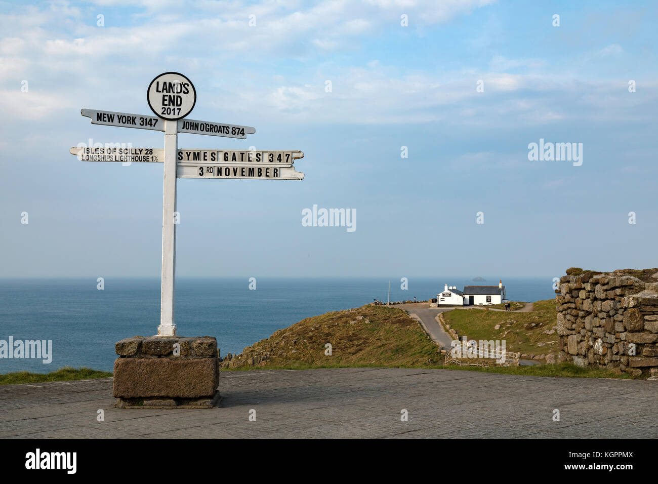 Land's End, Penzance, Cornovaglia, Inghilterra, Regno Unito Foto Stock