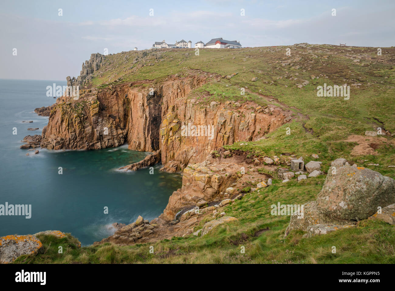 Land's End, Penzance, Cornovaglia, Inghilterra, Regno Unito Foto Stock