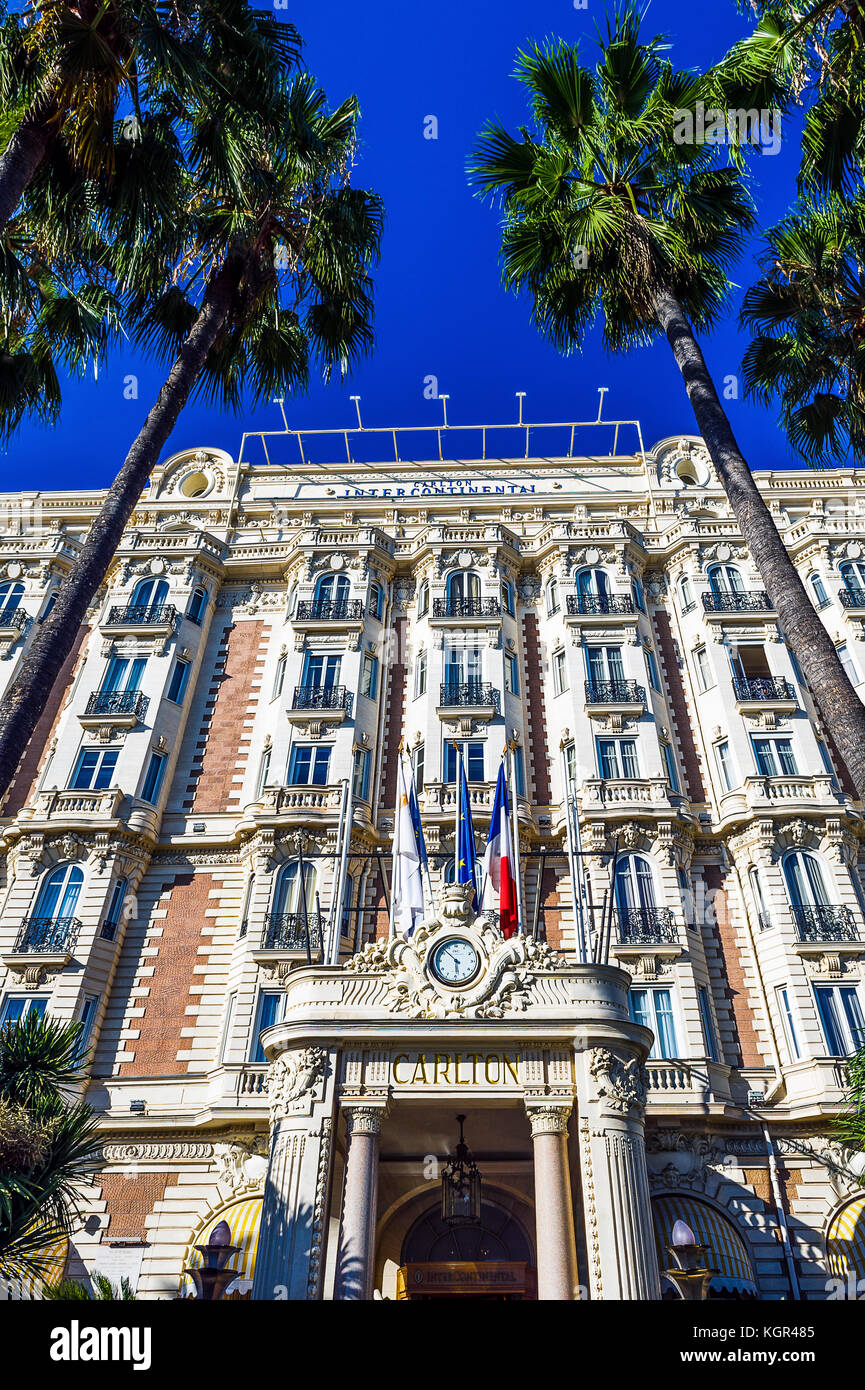 Alpes-Maritimes (06), Cannes. Hôtel Palace le Carlton // Francia. Alpes-Maritimes (06), Cannes. Carlton Palace Hotel Foto Stock