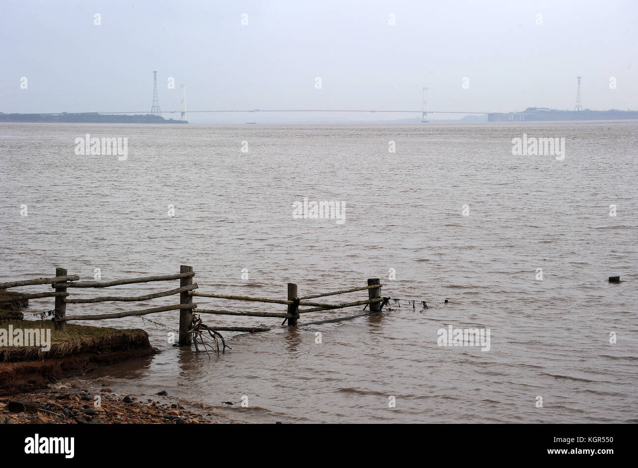 Il vecchio ponte severn visto da blackrock. Foto Stock