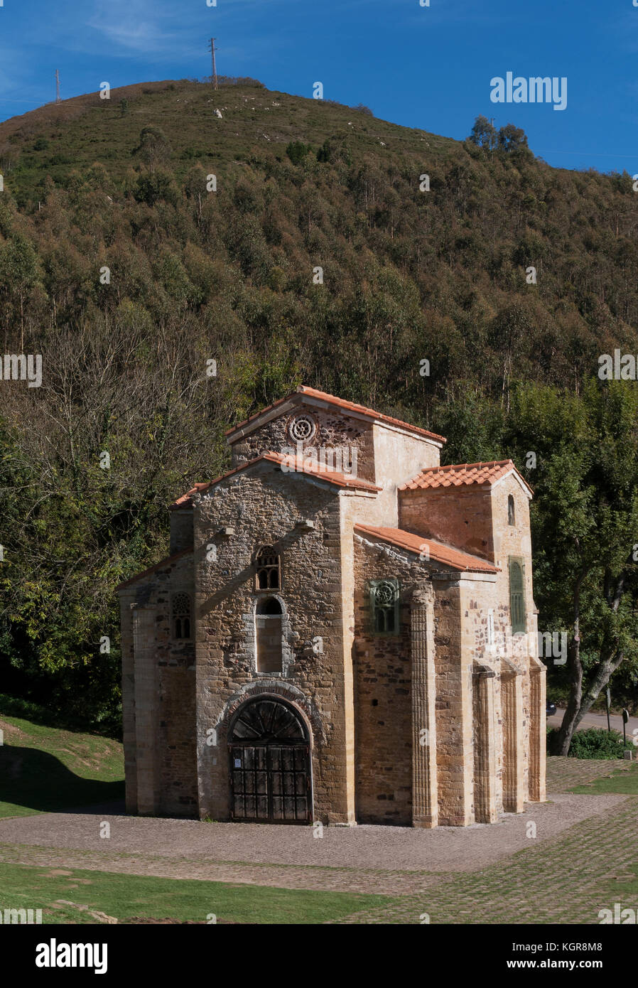 La Iglesia San Miguel de Lillo Foto Stock