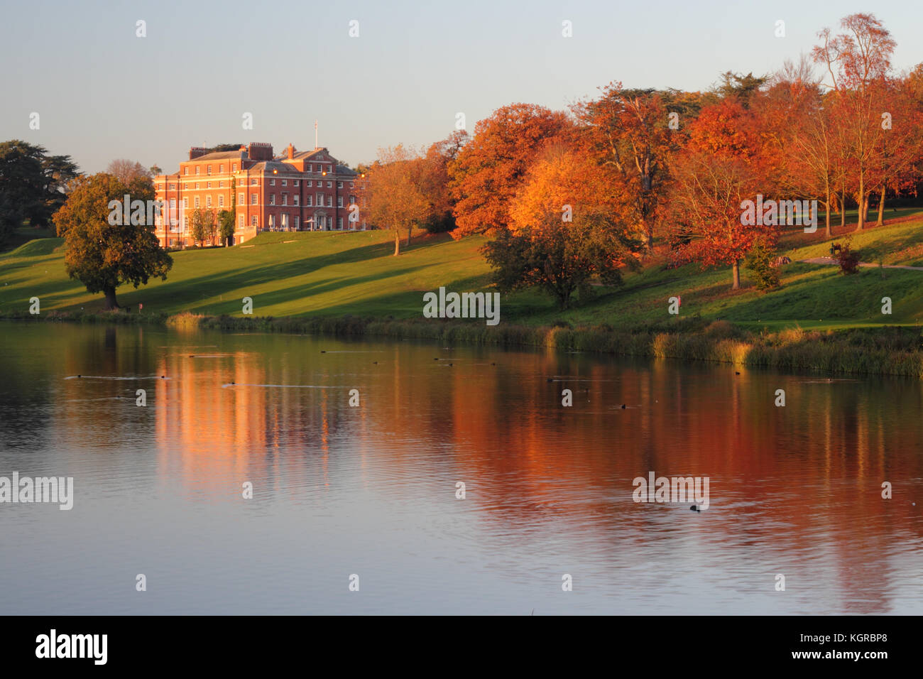 Brocket Hall, Hertfordshire in autunno Foto Stock
