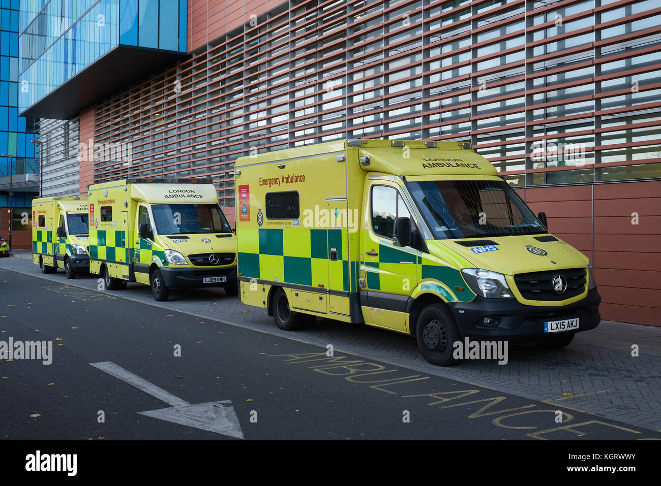 Ambulanza di NHS Foto Stock