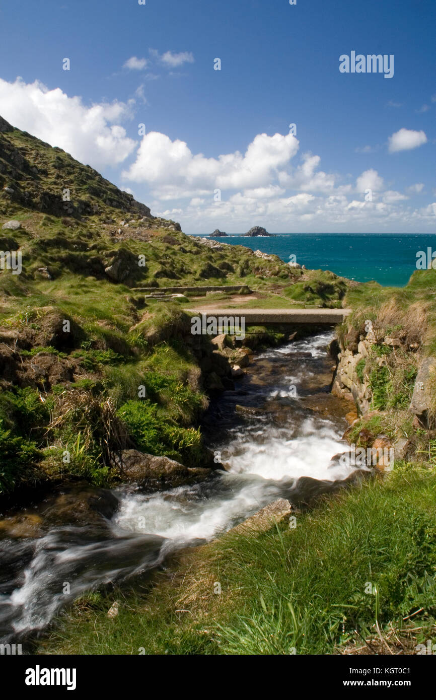 Porth Nanven, Cornwall Foto Stock