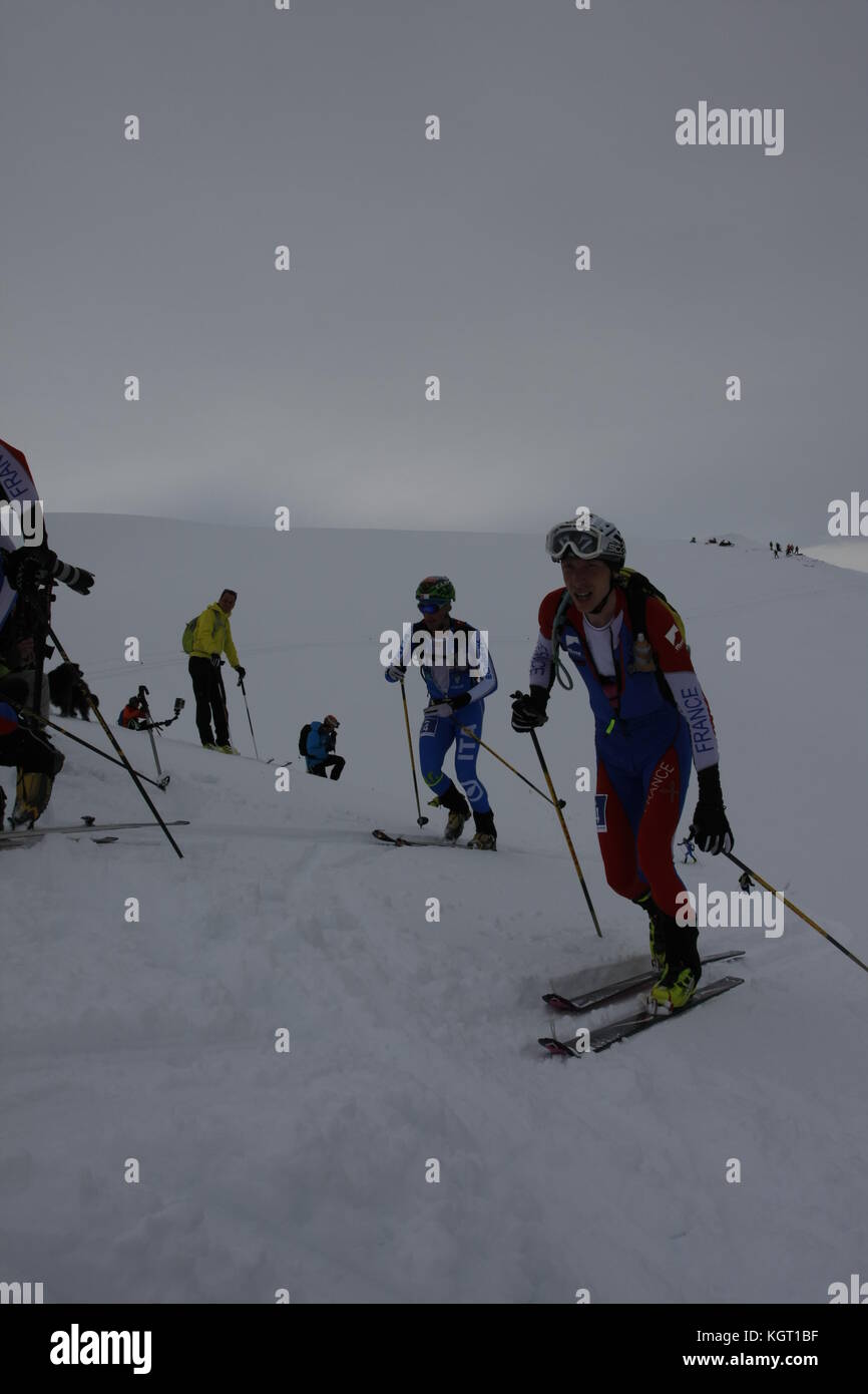 Skimountaineering World Cup a Tromsø , Randonee Racing Foto Stock