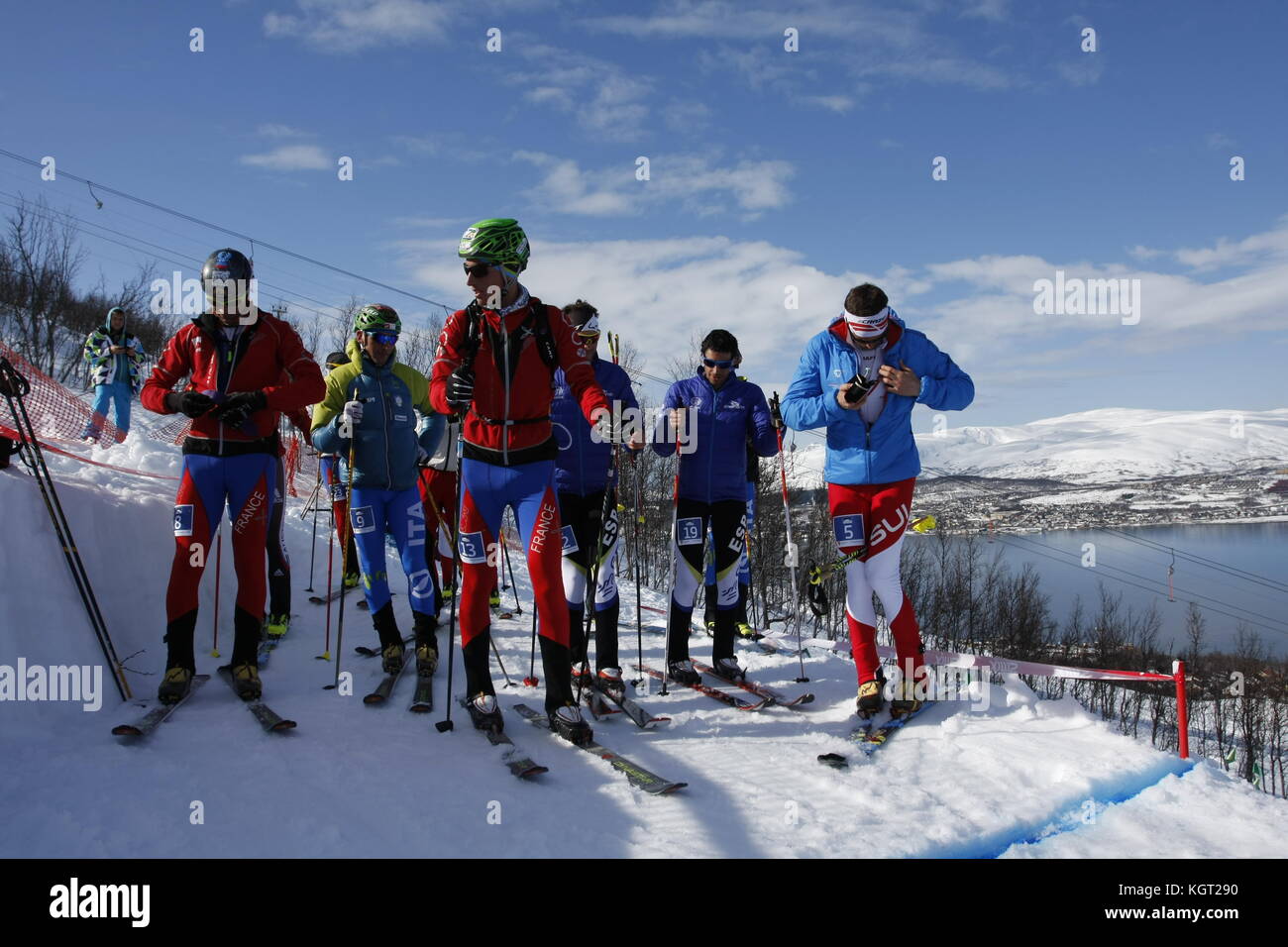 Skimountaineering World Cup a Tromsø , Randonee Racing Foto Stock