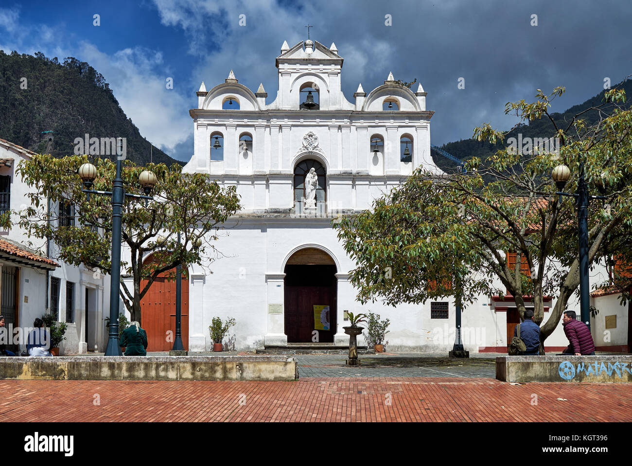 Chiesa in Candelaria, Bogotà, Colombia, Sud America Foto Stock