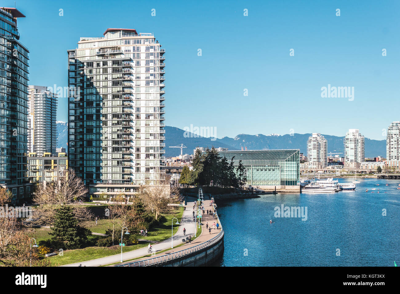 Foto di edifici nel centro cittadino di Vancouver, BC, Canada Foto Stock