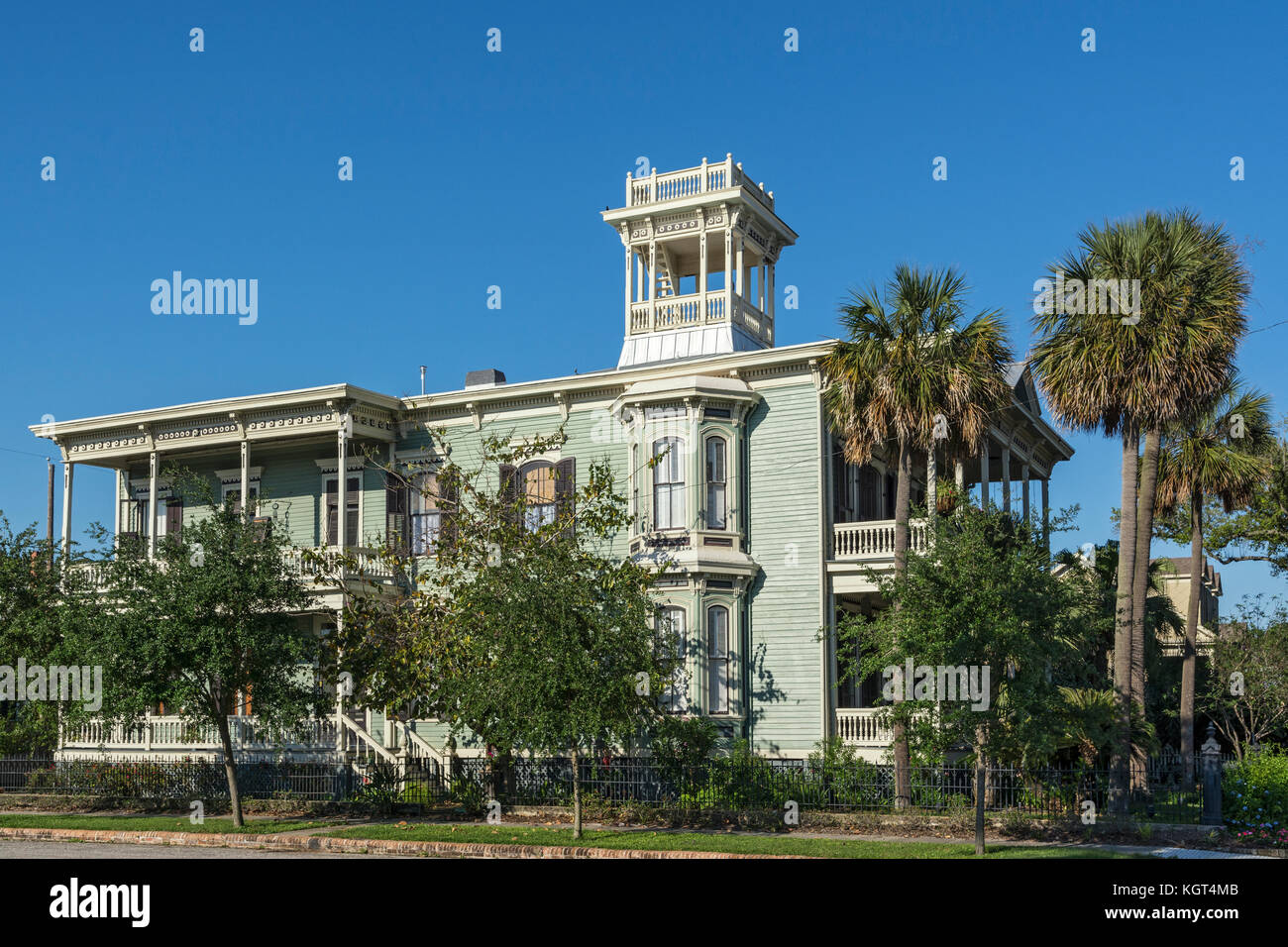 Texas, galveston, east end Historic District, 1426 sealy, Julius h. ruhl residence costruito 1875 Foto Stock