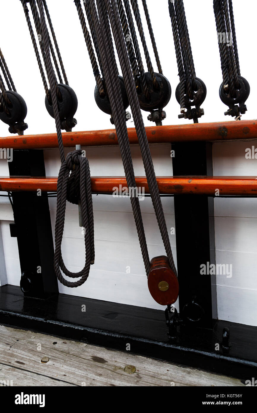 Rrs discovery, royal nave di ricerca al Discovery Point, Dundee, Scotland, Regno Unito Foto Stock