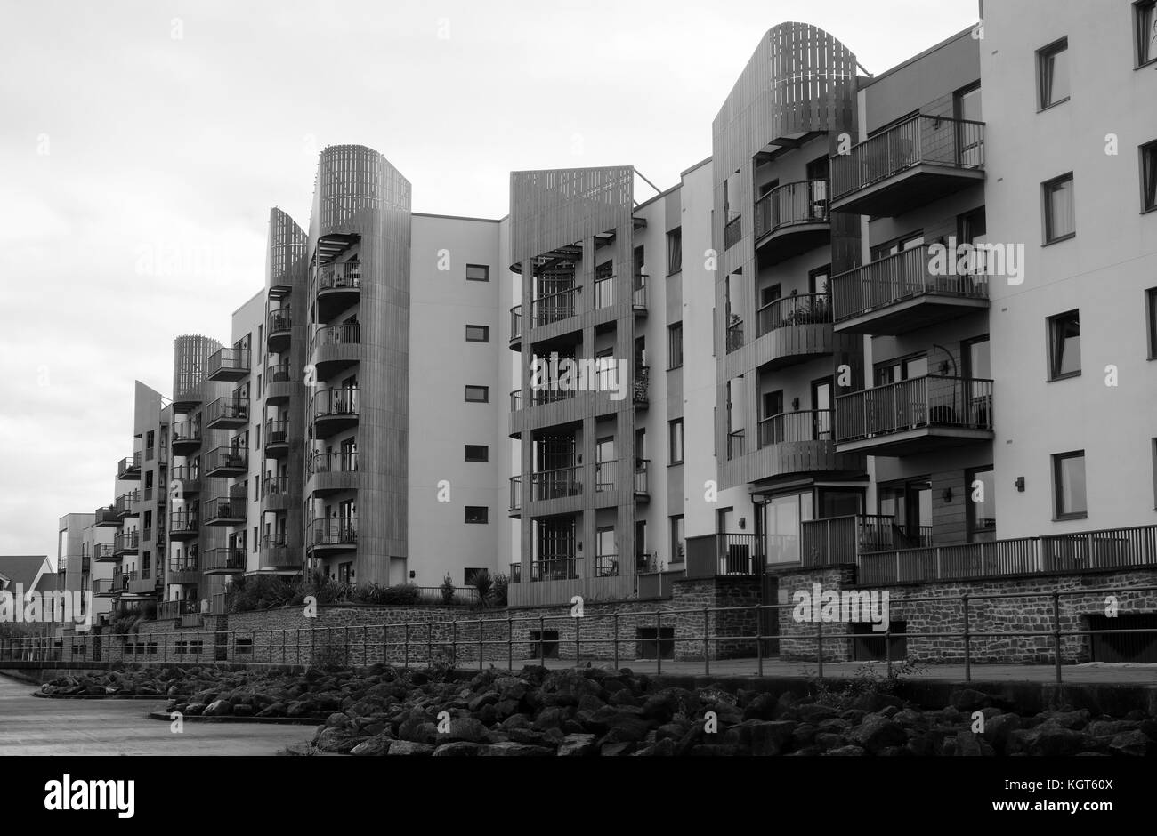Novembre 2017 - appartamento di blocchi in portishead, vicino a Bristol, Foto Stock