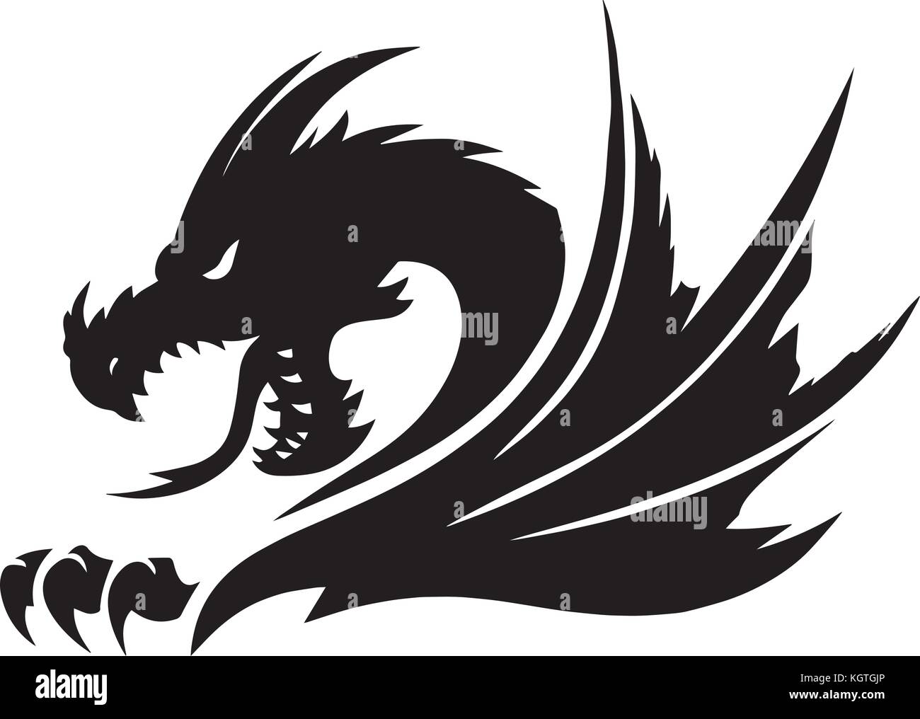 Drago disegno vettoriale Illustrazione Vettoriale