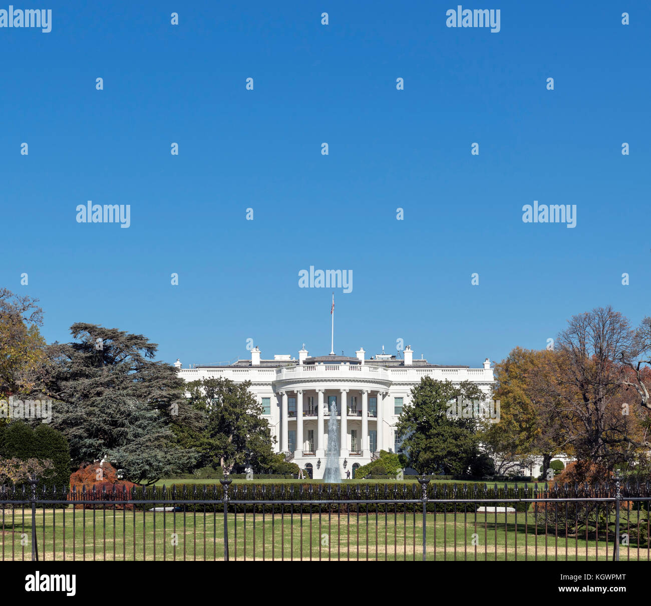 La Casa Bianca a Washington DC, Stati Uniti d'America Foto Stock