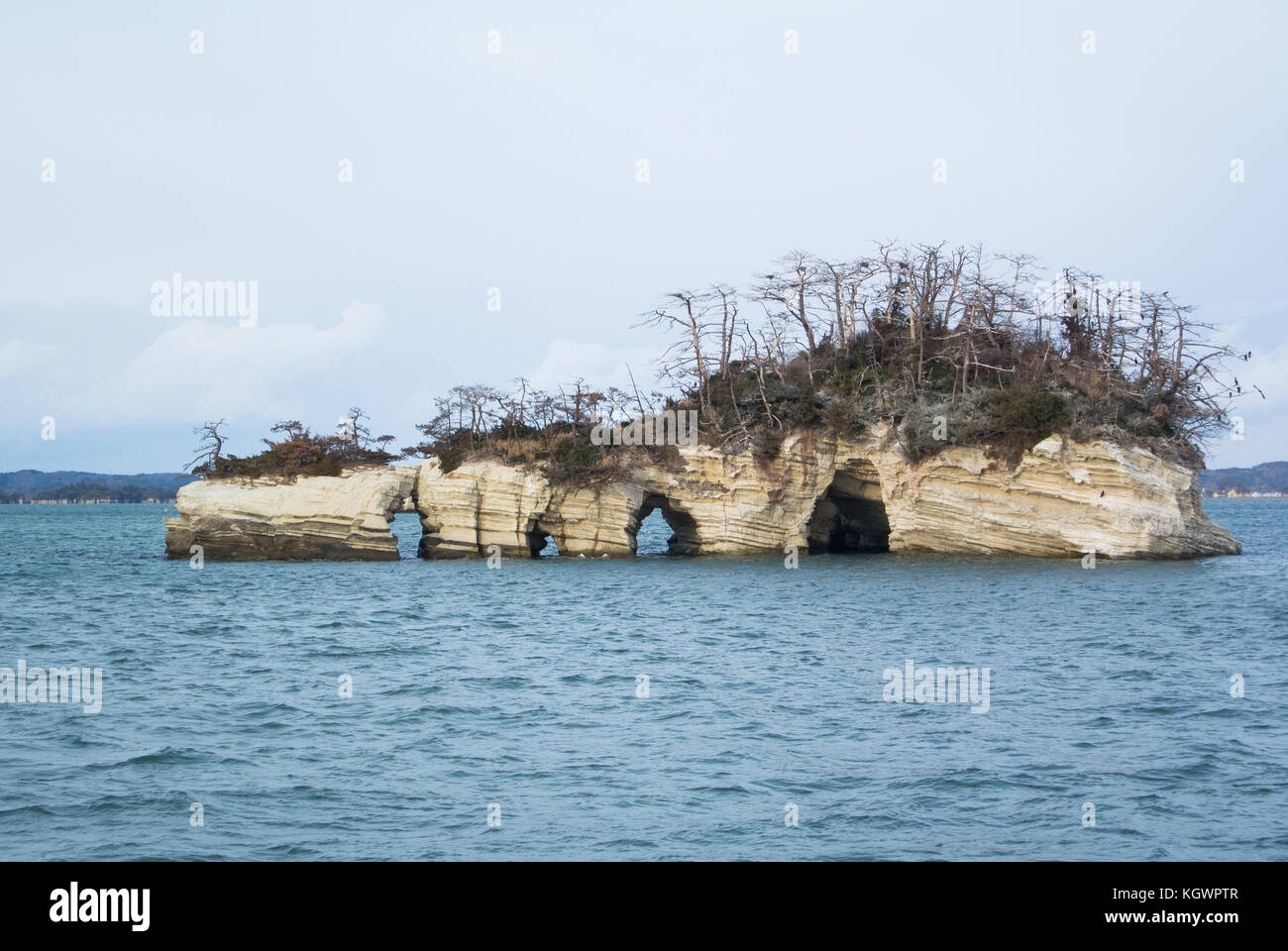 Kanejima isola nella baia di Matsushima di Miyagi, Giappone Foto Stock
