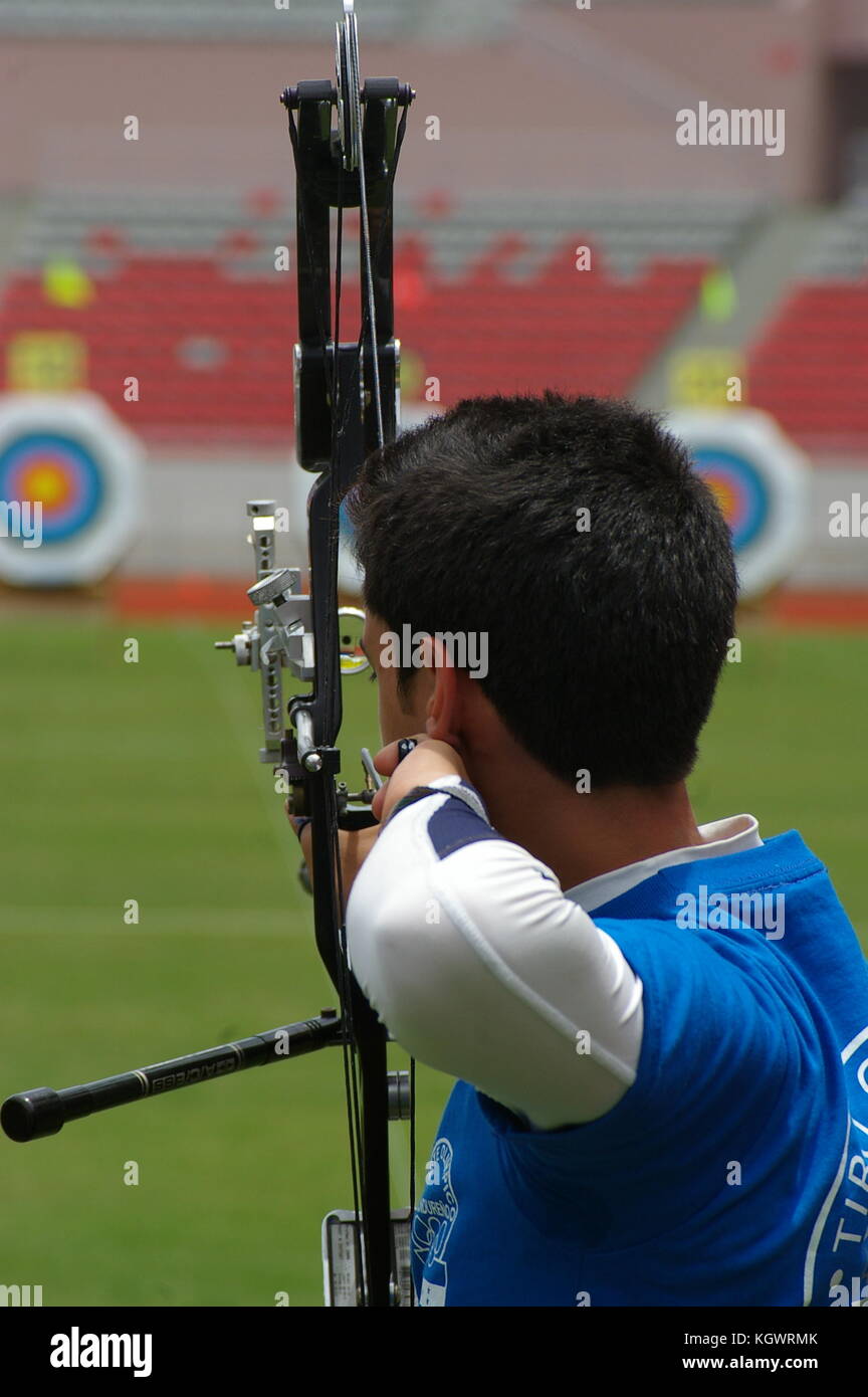 Tiro con l'arco Contest in America centrale Foto Stock