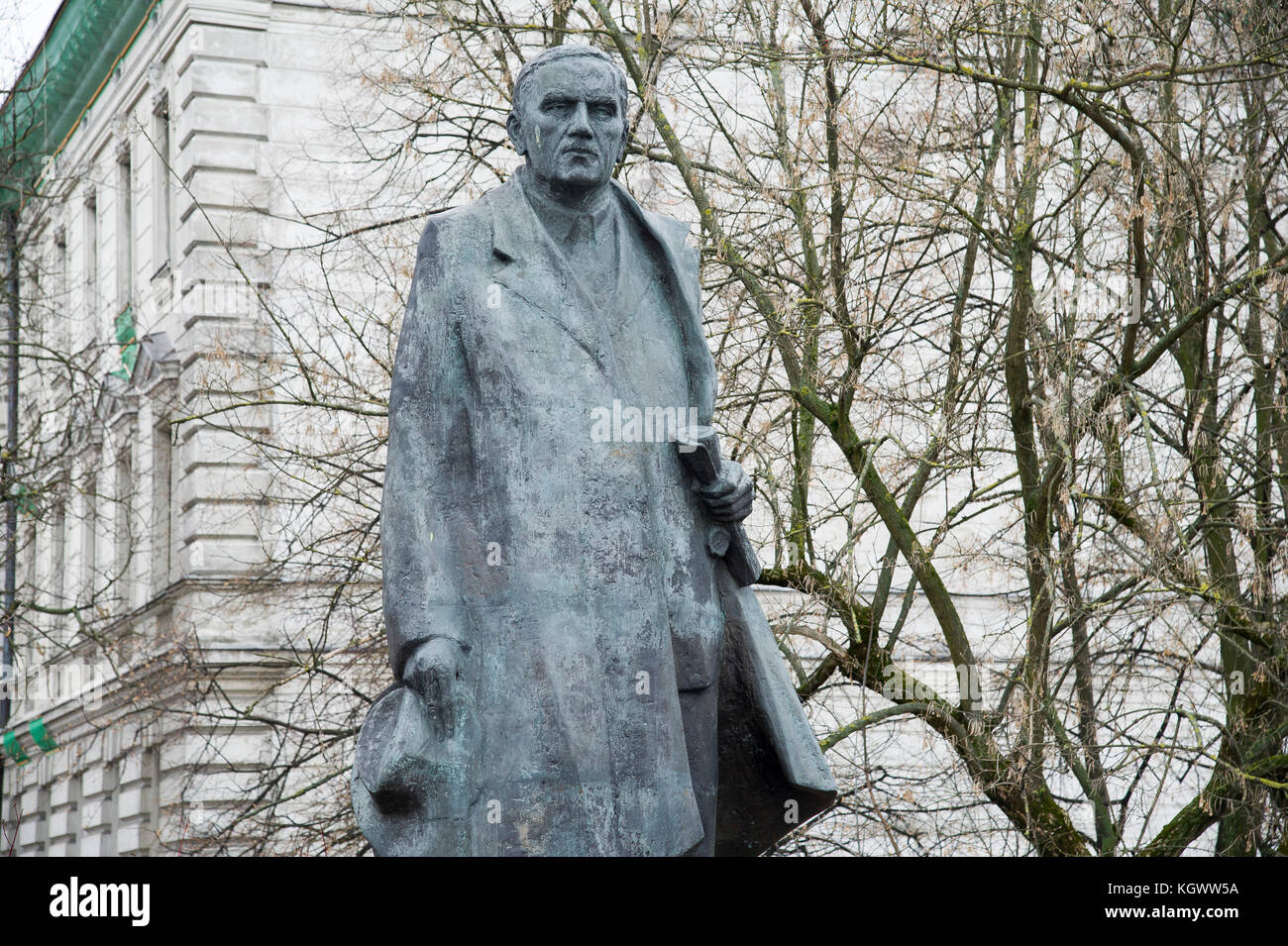 Un monumento di Roman Dmowski a Varsavia in Polonia. 22 marzo 2017 © Wojciech Strozyk / Alamy Stock Photo Foto Stock