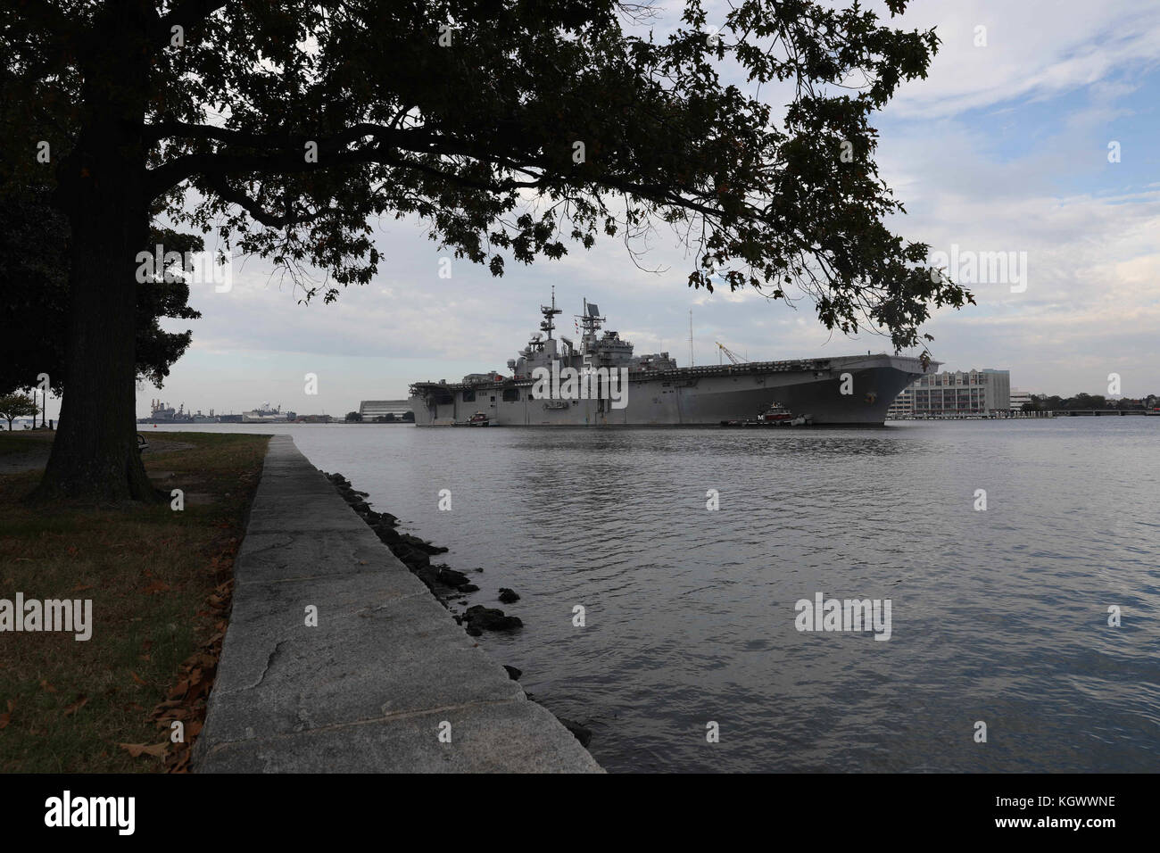 Assalto anfibio nave USS Bataan (LHD 5) Foto Stock