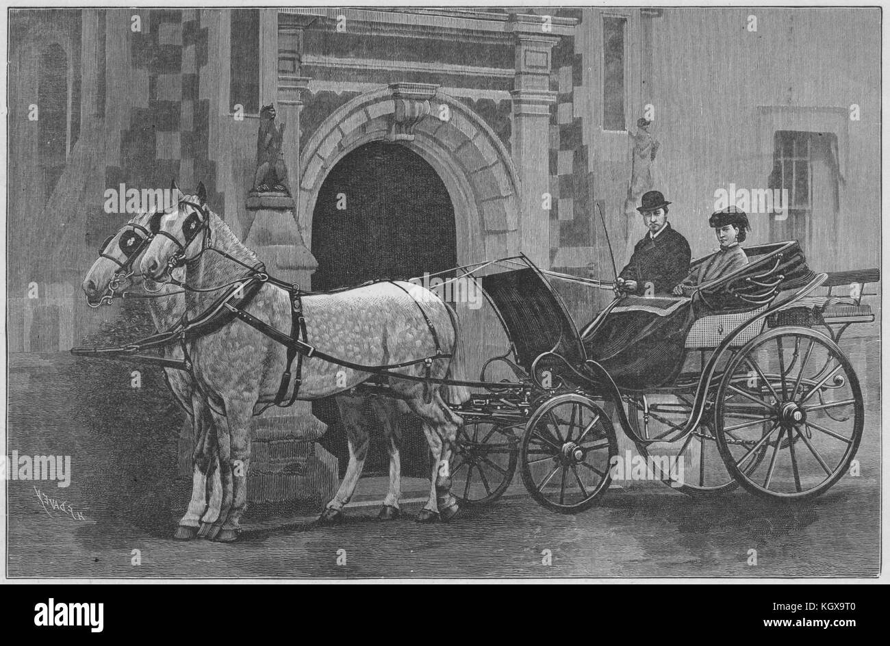 Nozze d'argento di il principe e la Principessa di Galles 1888. Il Illustrated London News Foto Stock