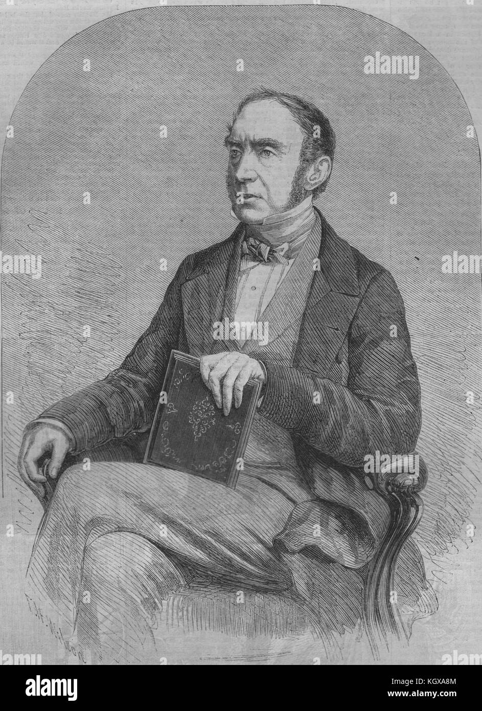 Sir Charles Lock Eastlake, FRS, presidente della Royal Academy. Artisti 1860. Il Illustrated London News Foto Stock