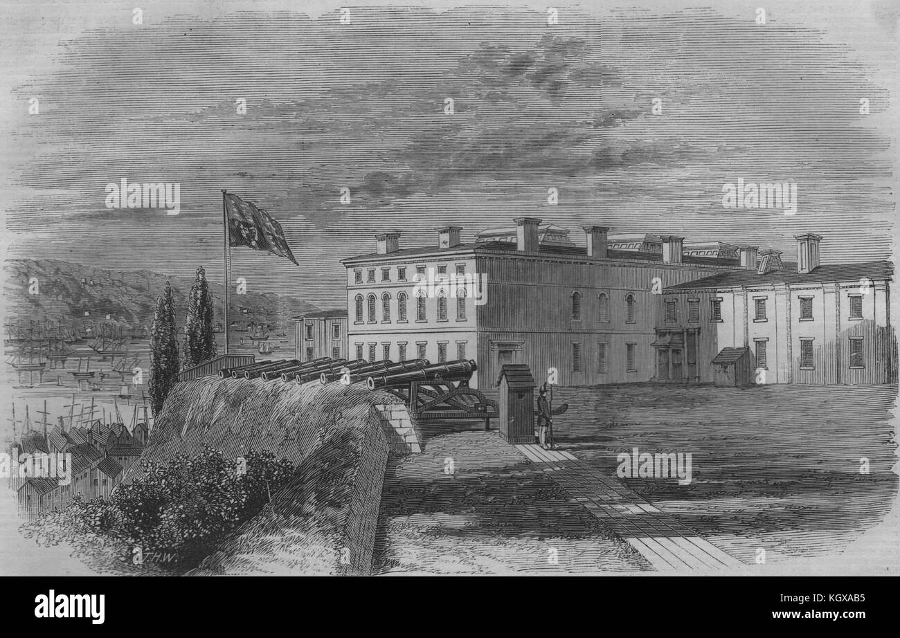 Gli edifici del Parlamento, Quebec. Canada 1860. Il Illustrated London News Foto Stock