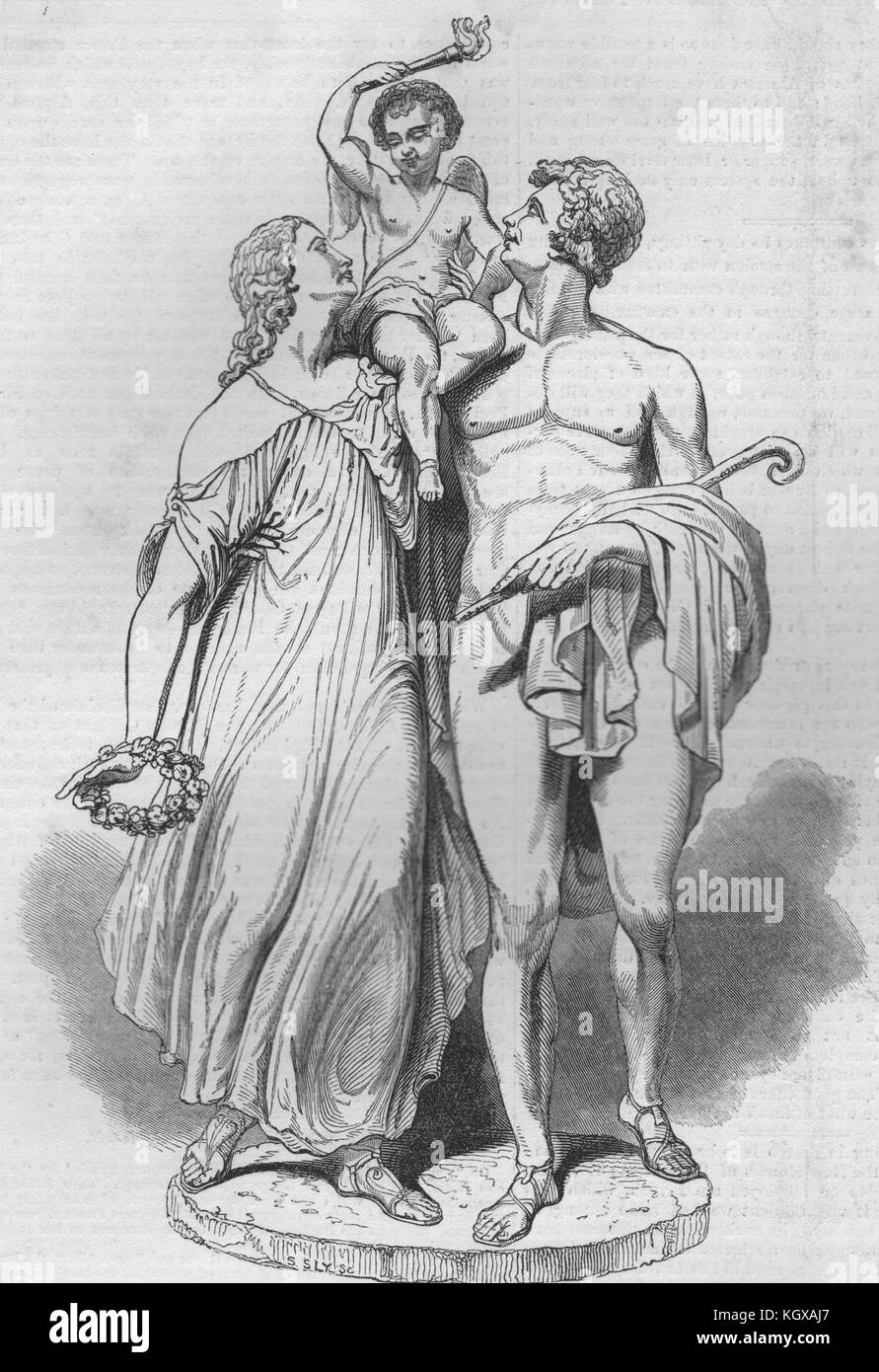 "L'amore Trionfante". Belle arti 1844. Il Illustrated London News Foto Stock