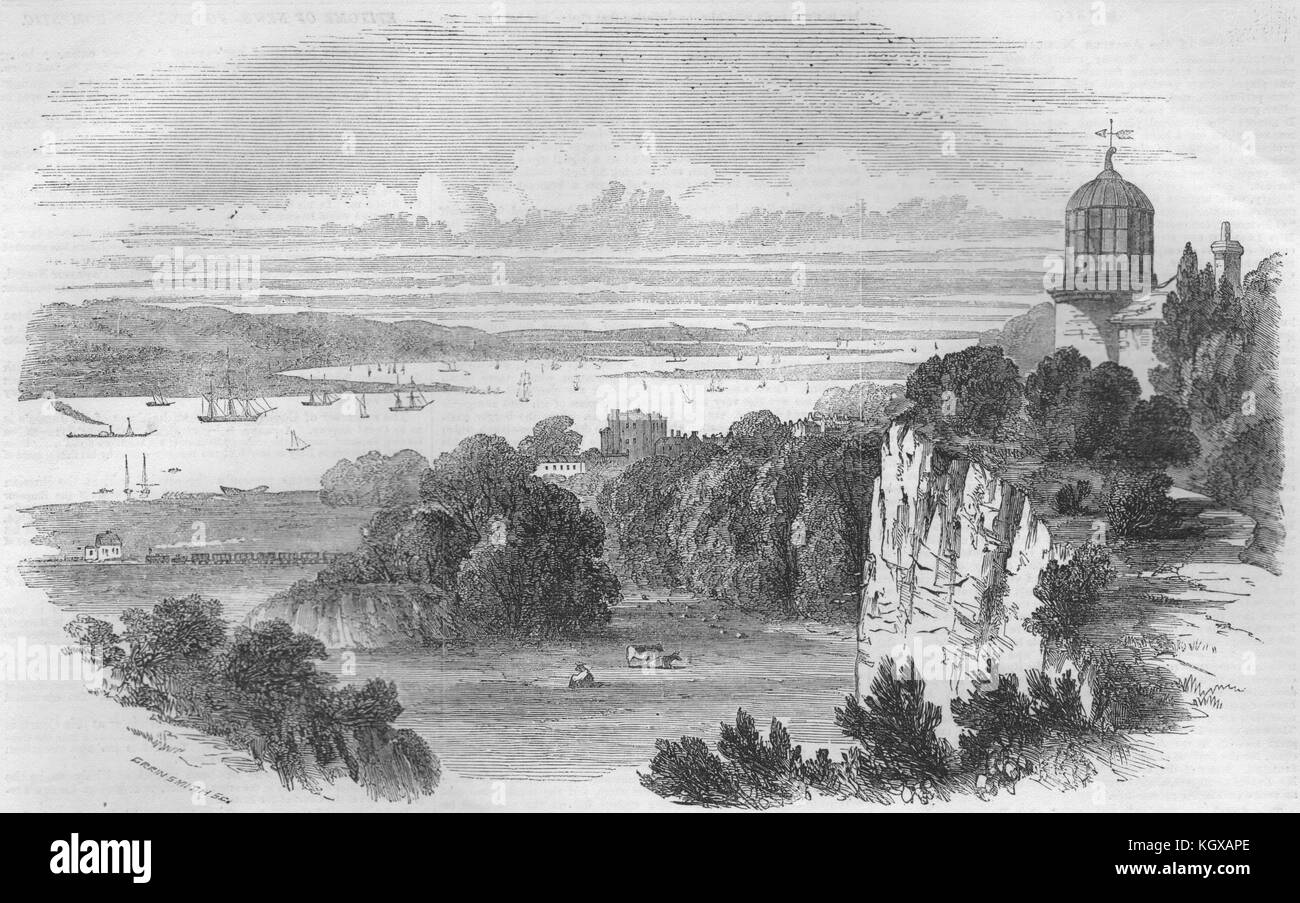 Il London, Tilbury e Southend Railway - la stazione di Hereford. Essex 1856. Il Illustrated London News Foto Stock