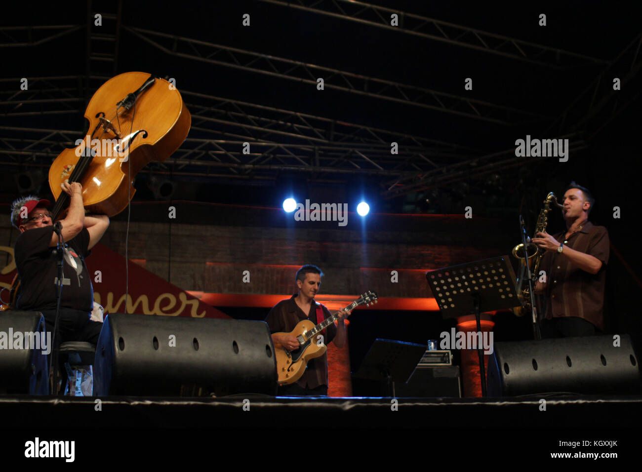 Marshall lytle al summer jamboree #13 - 2012 - Senigallia - Italia - festival internazionale di musica e cultura dell'america anni '40 e '50. Foto Stock