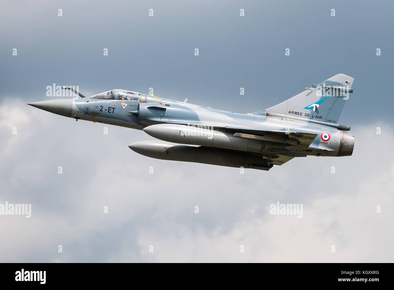 Il Dassault Mirage 2000 è un Francese multirole, mono-motore di quarta generazione jet fighter fabbricato da Dassault Aviation. Foto Stock