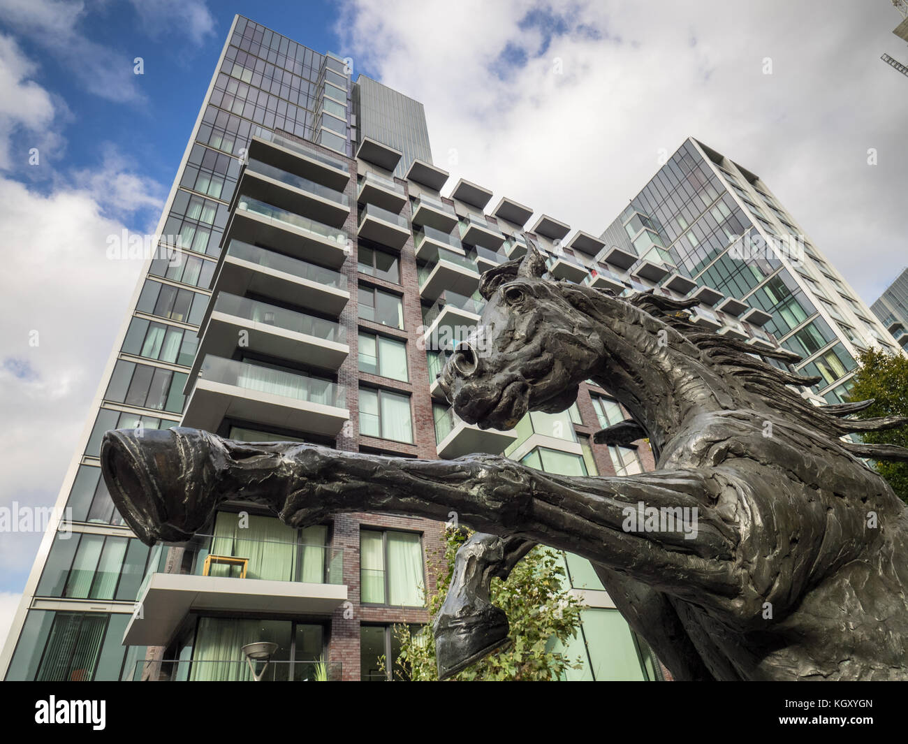 Goodman i campi di Londra - Goodman i campi di sviluppo - un utilizzo misto 7 acri di sviluppo vicino a Aldgate nella City di Londra Foto Stock