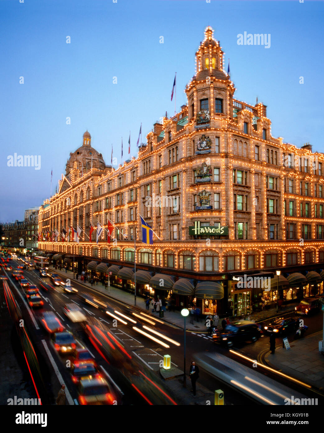 Harrods a Knightsbridge di Londra Foto Stock