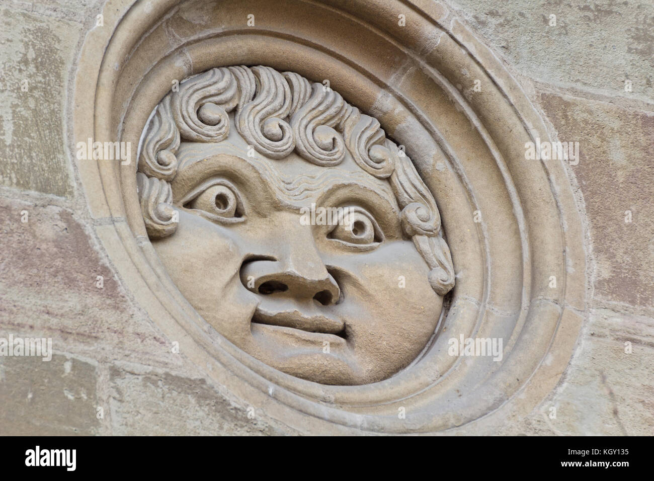 Apollo la testa - la Cattedrale di San Pietro - Ginevra Foto Stock