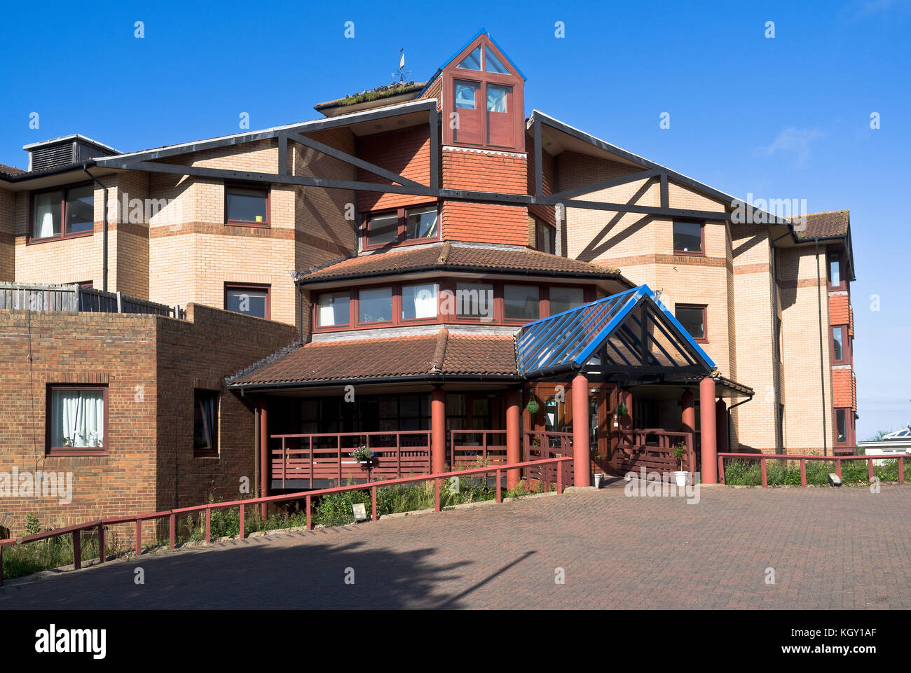 dh Care Home HEALTH UK SCOTLAND Old folks popoli casa Esterno edificio per anziani Dunbar Foto Stock