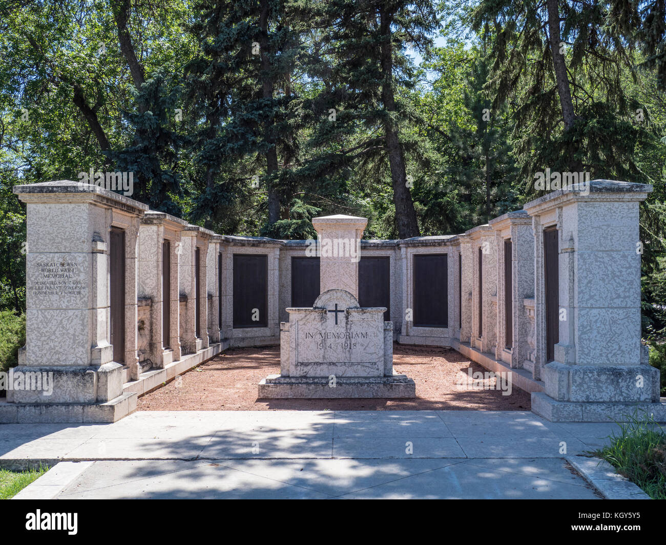 War Memorial, Wascana Centre, Regina, Saskatchewan, Canada. Foto Stock
