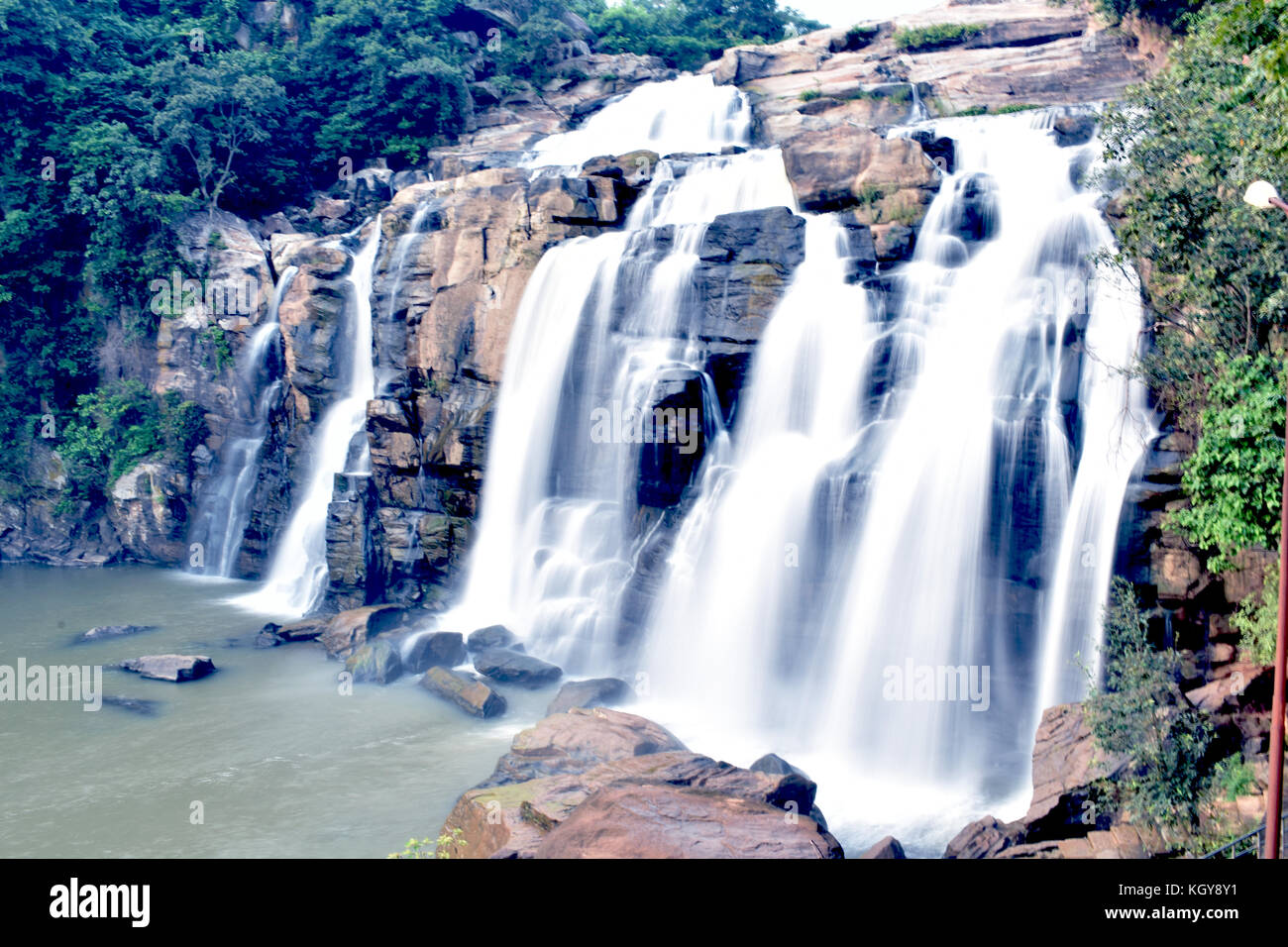 Caduta di acqua in India, ranchi caduta acqua|acqua migliore caduta a guardare Foto Stock