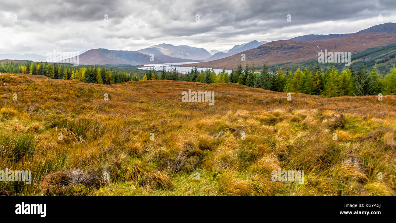 Panoramica vista impressione delle Highlands Foto Stock