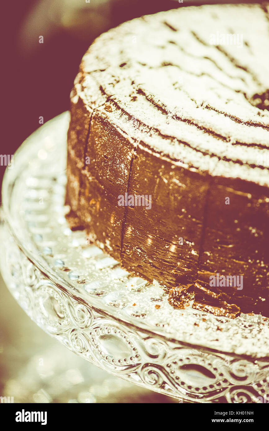 Dolci italiani - cibo in stile vintage foto Foto Stock