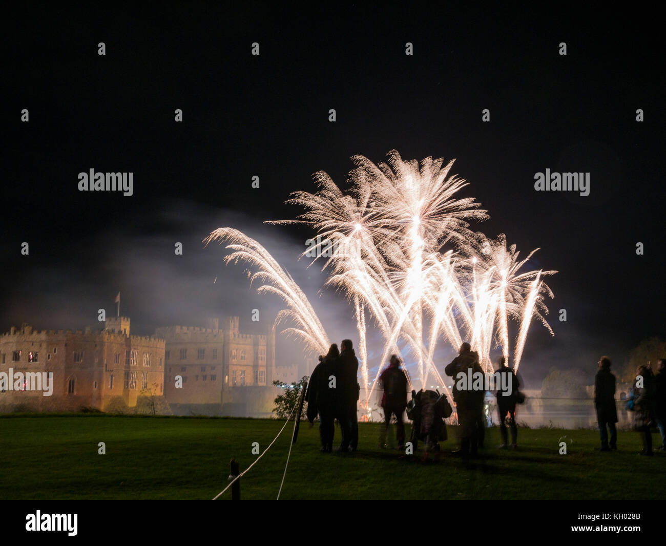 Castello di Leeds Fireworks Spectacular, Maidstone, Kent, regno unito 05 novembre 2017 Foto Stock