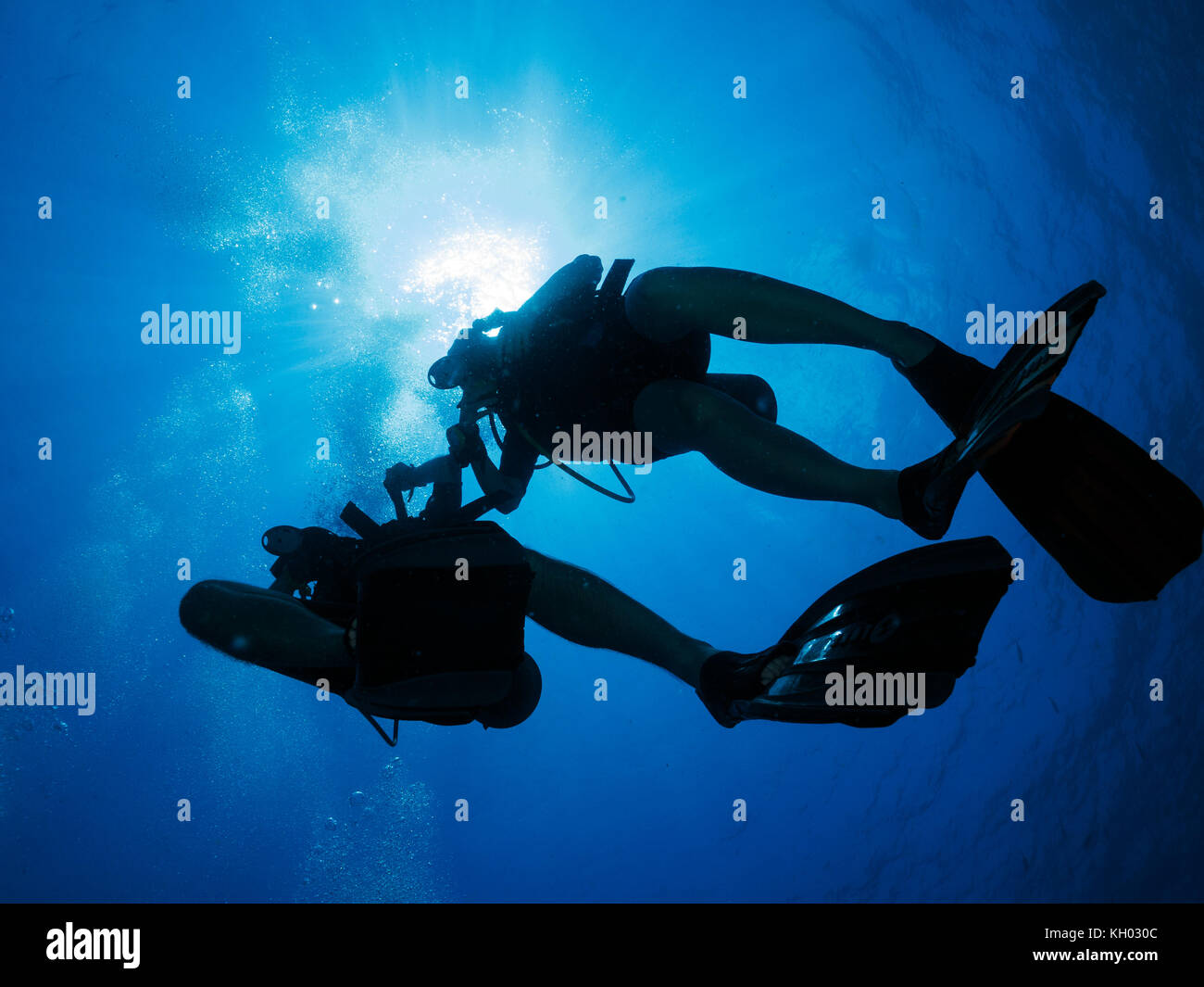 Scuba diving in Indonesia Foto Stock
