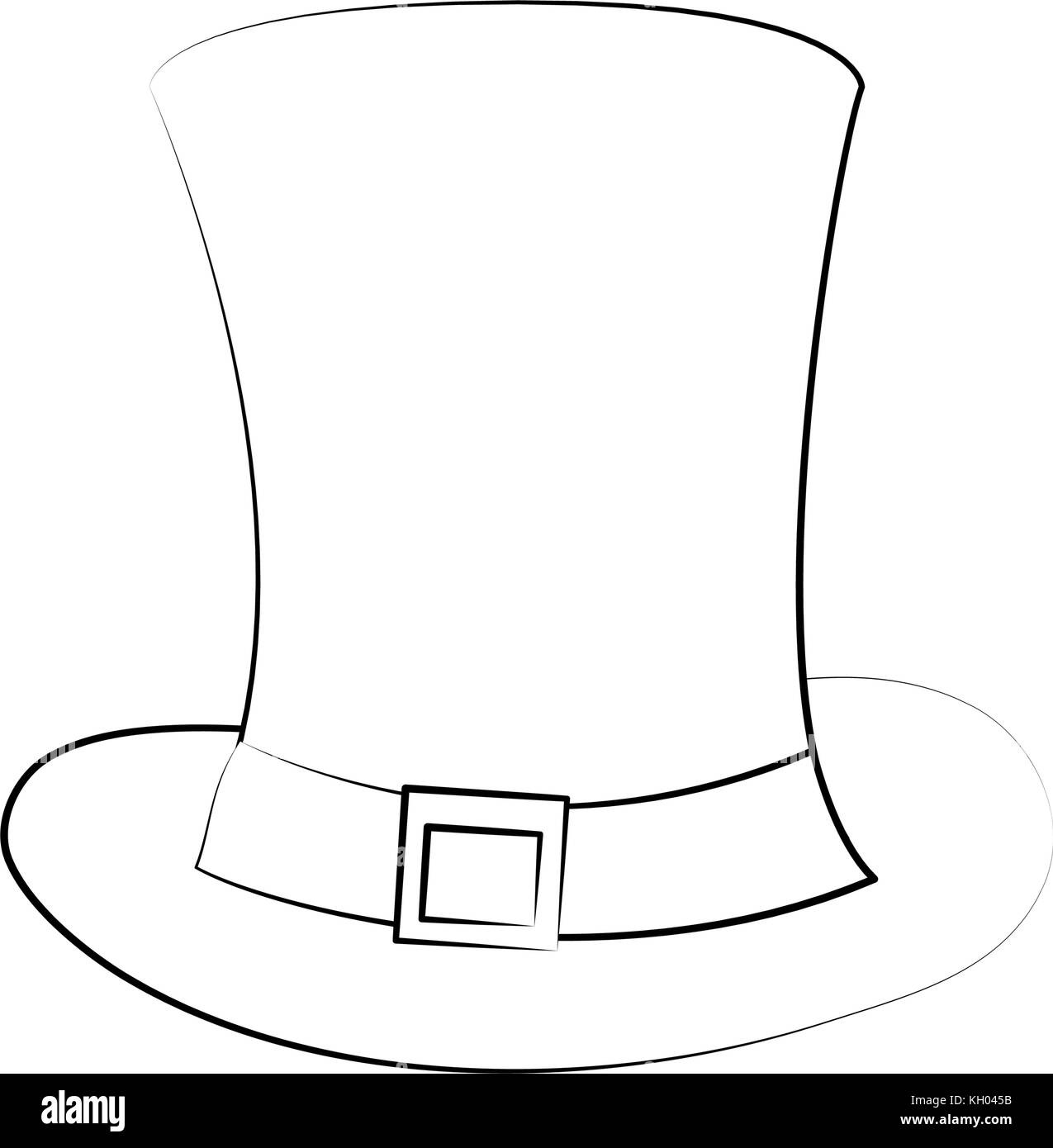Gentleman old hat Illustrazione Vettoriale