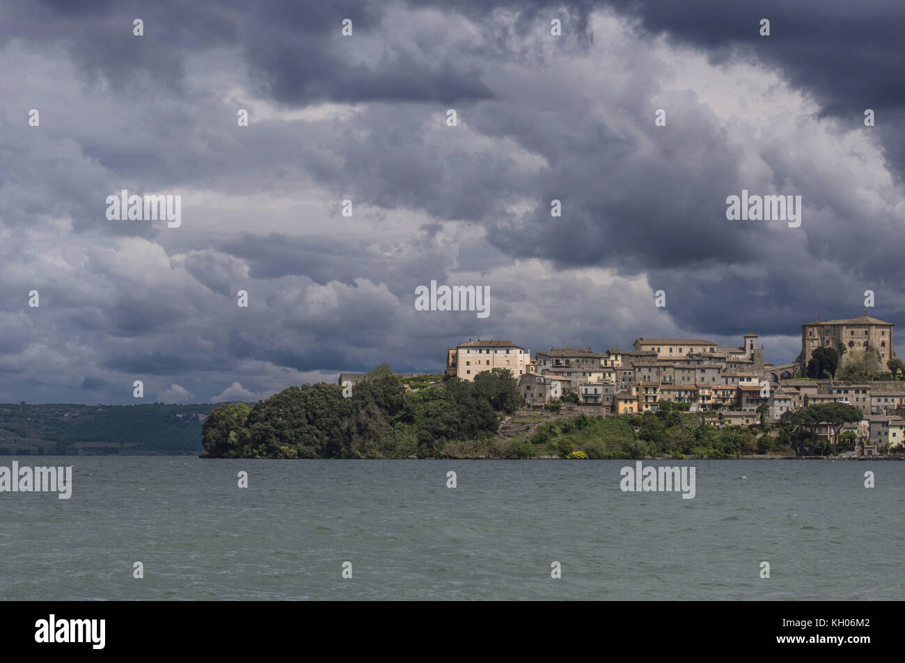 Di capodimonte e il lago di Bolsena Foto Stock